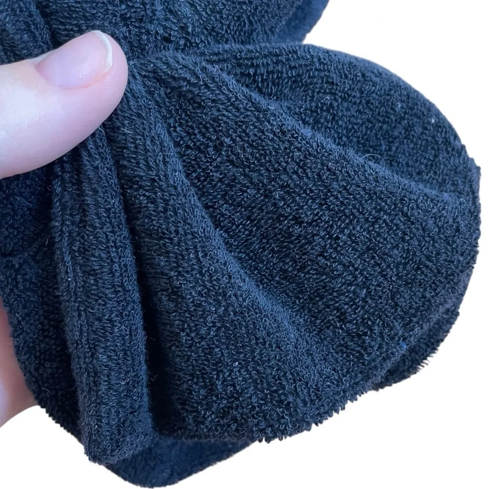 4/$25 Black Terry Cloth Bow Headband